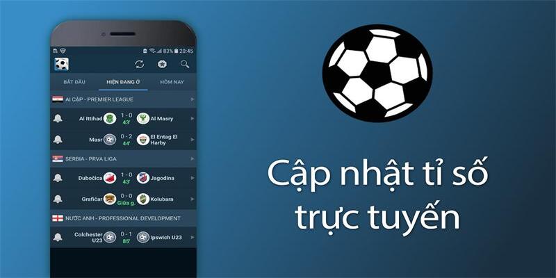 Cập nhật tỷ số trực tiếp